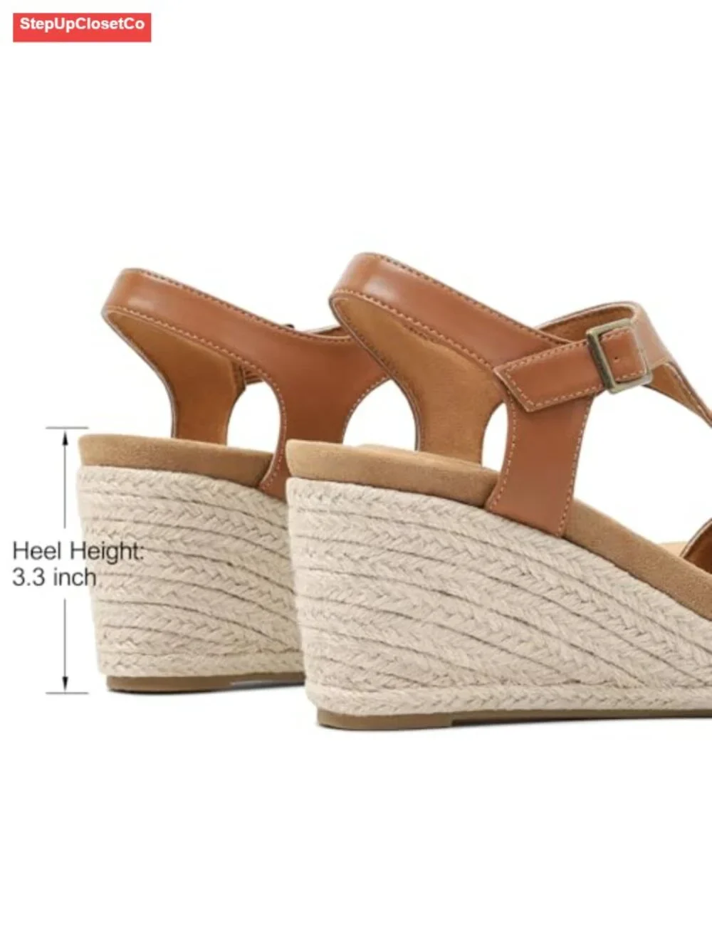 Women's Espadrilles Wedges Sandals Dressy Platform Ankle Strap Cut Out High